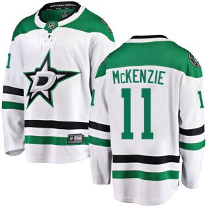 Herren Dallas Stars Eishockey Trikot Curtis McKenzie #11 Breakaway Weiß Fanatics Branded Auswärts